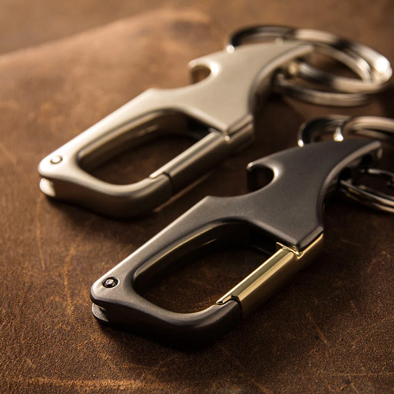 Multifunctionele hangende flesopener metalen dubbele ring sleutelhanger - Image 4