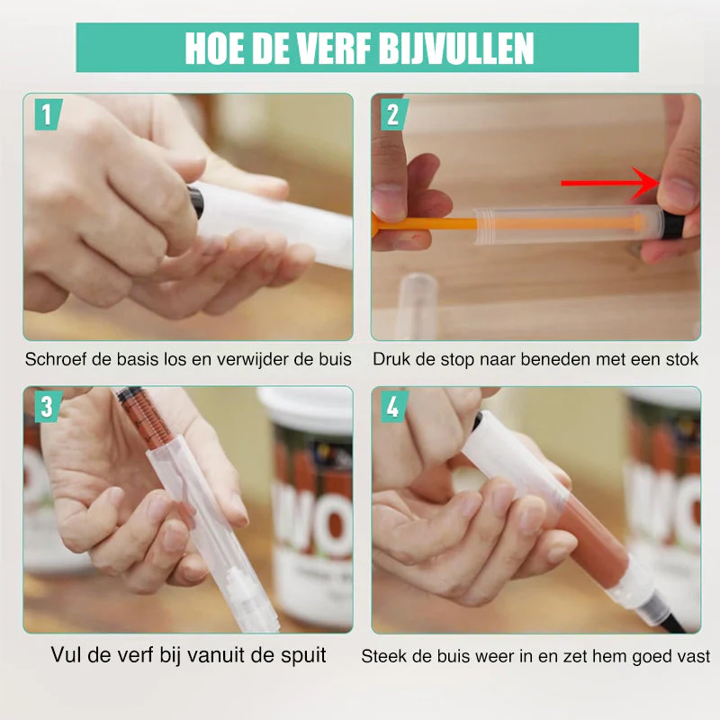 Multifunctionele invulbare touch-up verfpenseel - Image 4