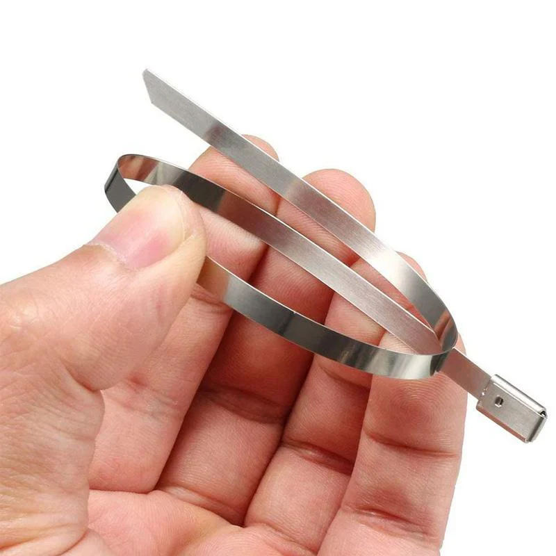 Multifunctionele vergrendelbare metalen kabelbinders (100 stuks) - Image 2