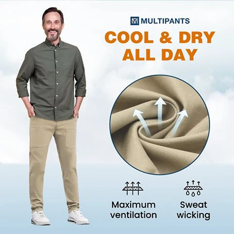 MultiPants – duurzame cargobroek met hoge elasticiteit en meerdere zakken