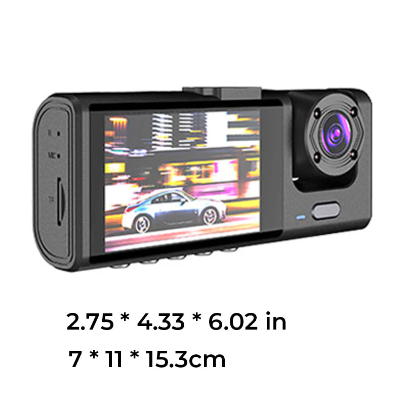 Nachtzicht drievoudige lens 1080p rijrecorder - Image 10