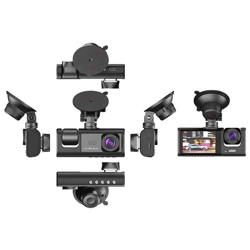 Nachtzicht drievoudige lens 1080p rijrecorder - Image 12