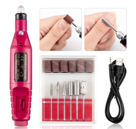 Nailpro™ 6 IN 1 - Elektrische Nagelfrees - Nagelvijl - Pedicureset - USB aansluiting - Image 4