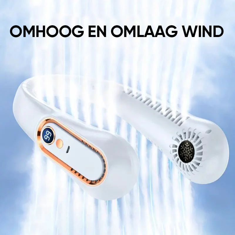 Nekventilator Oplaadbare USB-koelventilator 5 snelheden instelbaar - Image 10