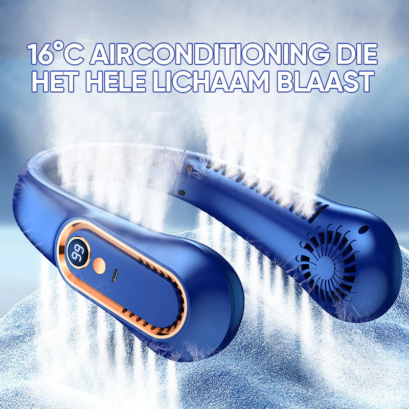 Nekventilator Oplaadbare USB-koelventilator 5 snelheden instelbaar - Image 15