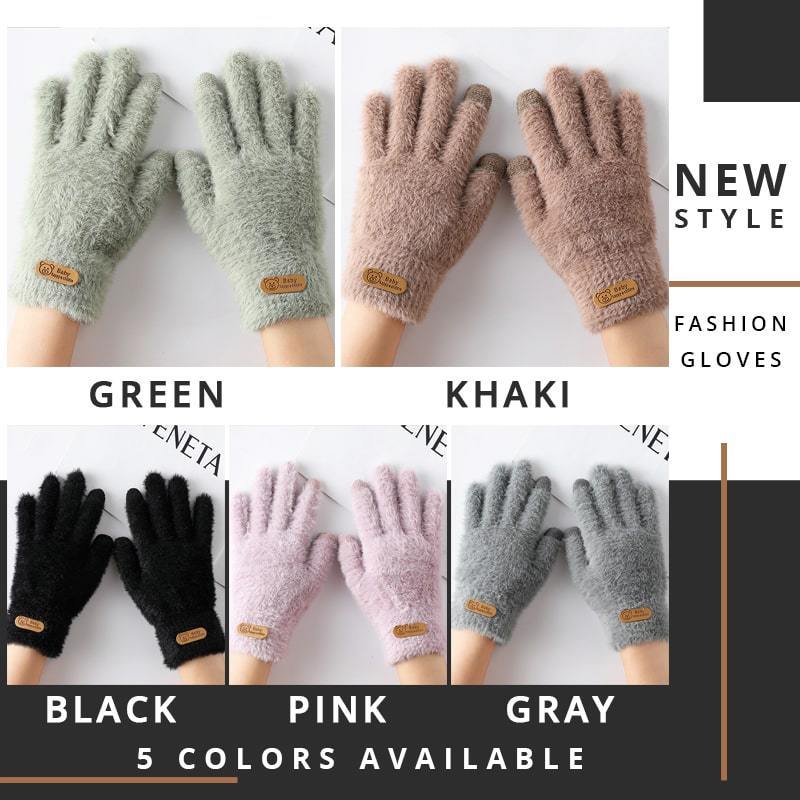 Neva – Dames Winter Touchscreen Handschoenen met Nepbontvoering - Image 6