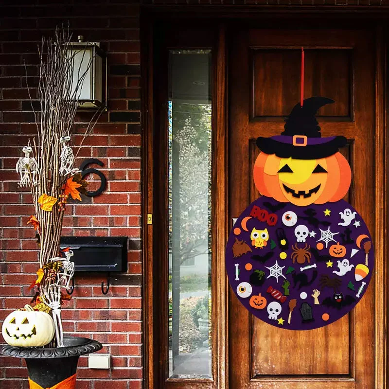 Nieuwe DIY Halloween Vilten Pompoen Heks - Image 3