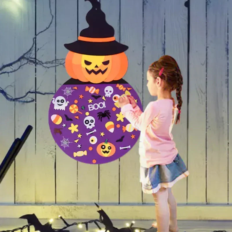 Nieuwe DIY Halloween Vilten Pompoen Heks - Image 6