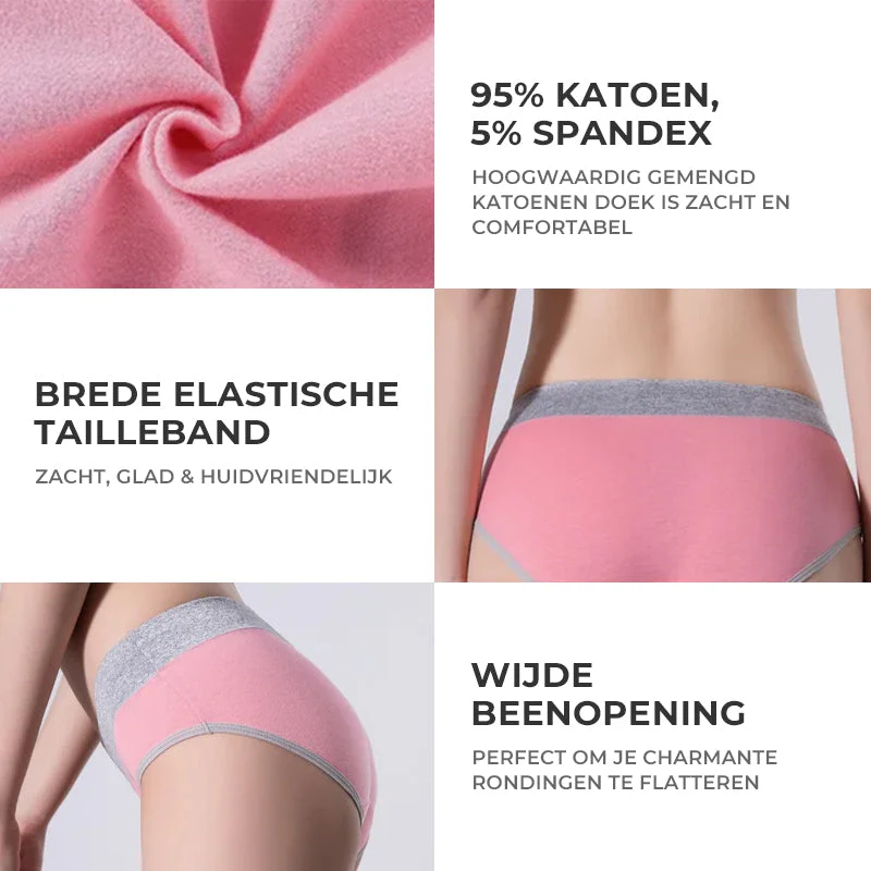 Nieuwe grote maten katoenen slip met hoge taille - Image 20