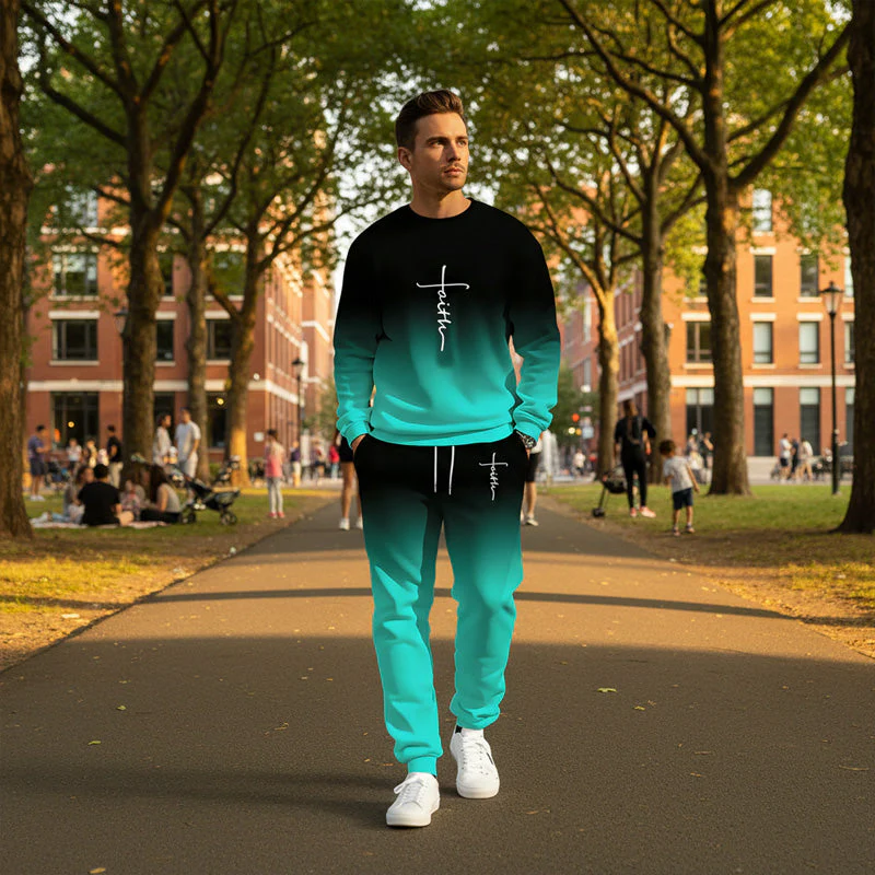 Nolan – Heren Trainingspak met Gradient Ontwerp en Comfort - Image 5