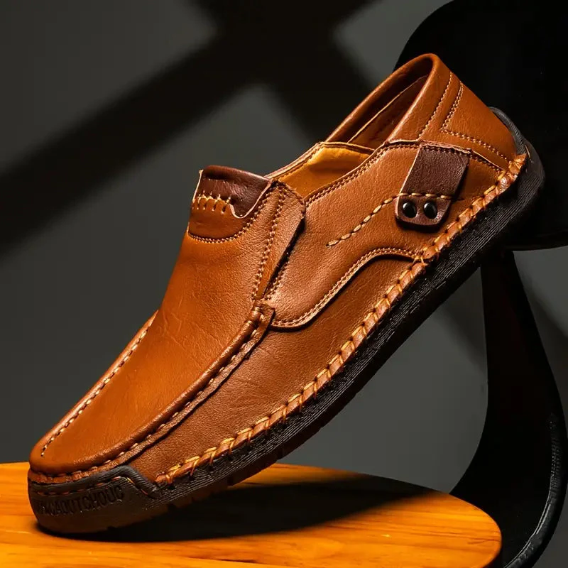 Nolan – Herenleren schoenen met flexibel comfort
