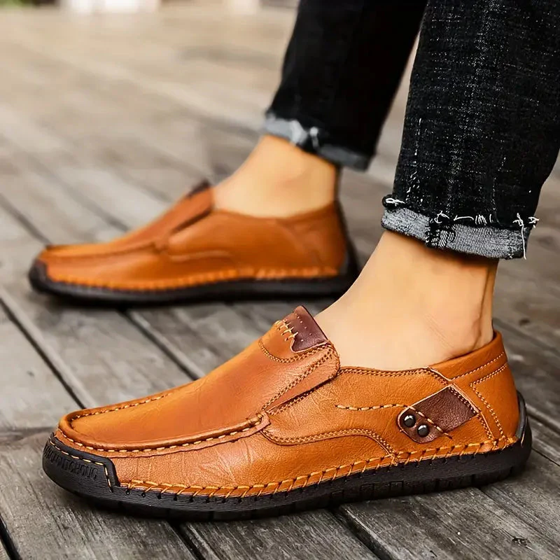 Nolan – Herenleren schoenen met flexibel comfort - Image 6