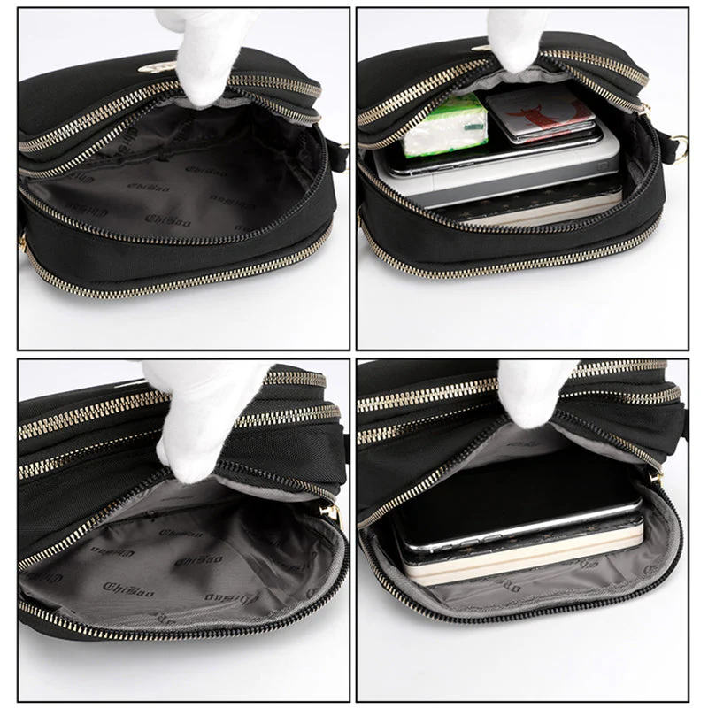 Nylon schoudertas van Oxford-stof met één schouder - Image 11