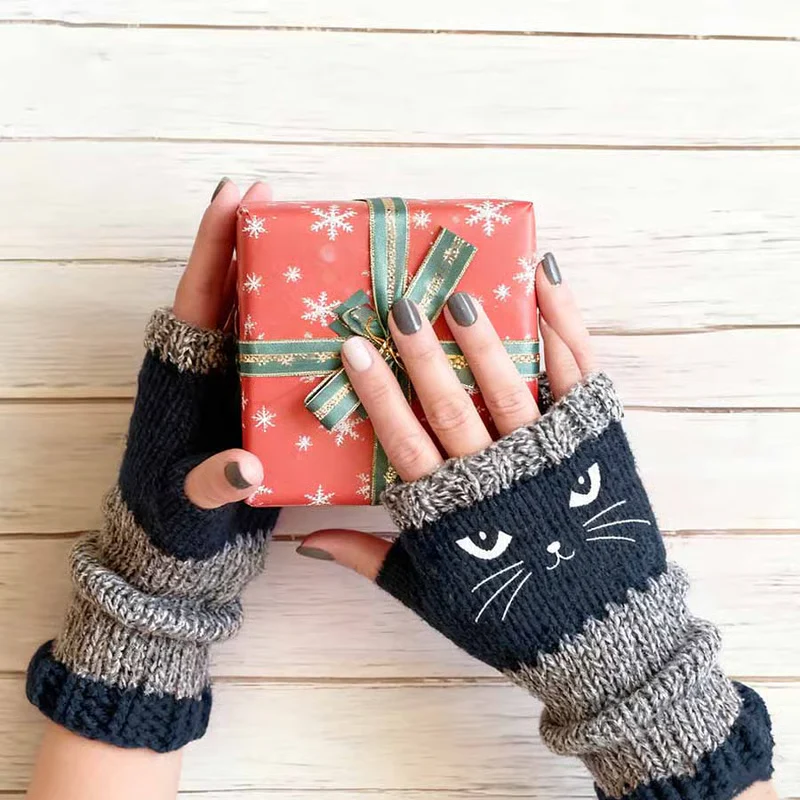 Olivia – Kattenborduurwerk vingerhandschoenen | 1+1 GRATIS - Image 11