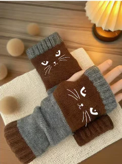 Olivia – Kattenborduurwerk vingerhandschoenen | 1+1 GRATIS - Image 17