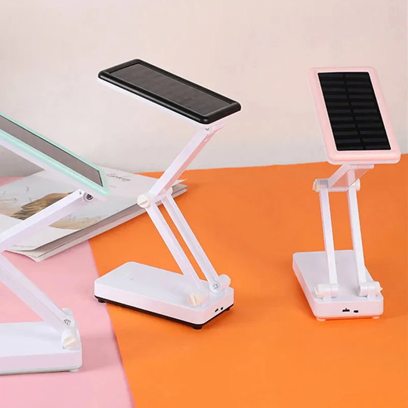 Op zonne-energie USB-oplaadbare tafellamp voor twee doeleinden - Image 10