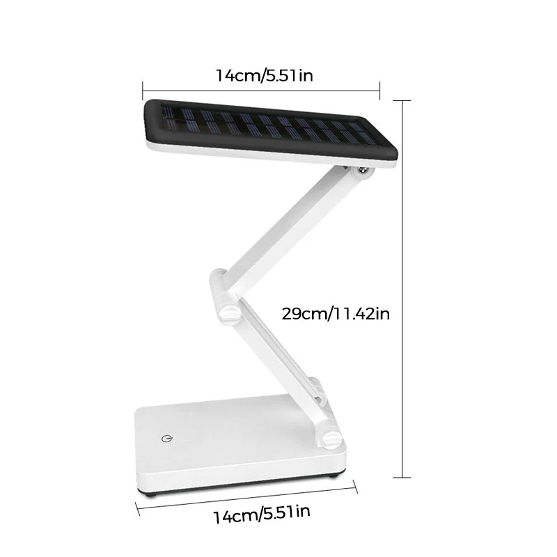 Op zonne-energie USB-oplaadbare tafellamp voor twee doeleinden - Image 12