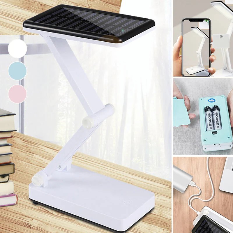 Op zonne-energie USB-oplaadbare tafellamp voor twee doeleinden - Image 13