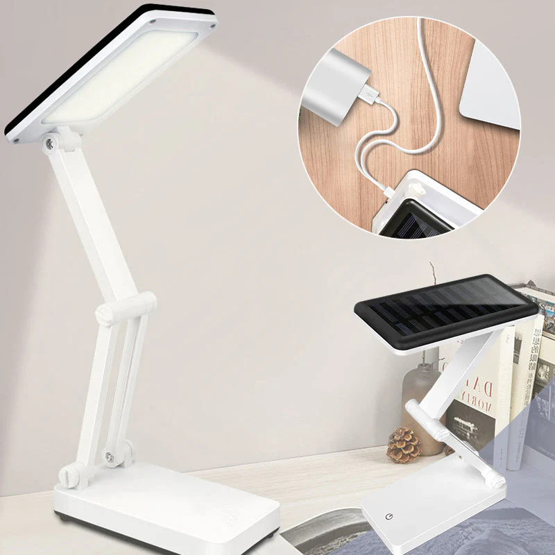 Op zonne-energie USB-oplaadbare tafellamp voor twee doeleinden - Image 14