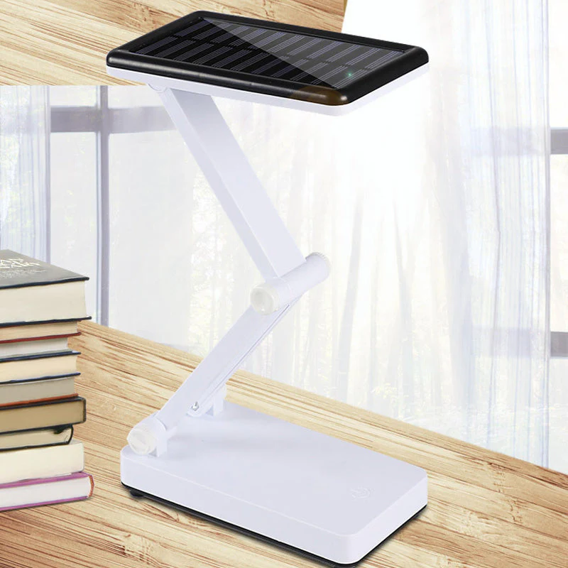 Op zonne-energie USB-oplaadbare tafellamp voor twee doeleinden - Image 3