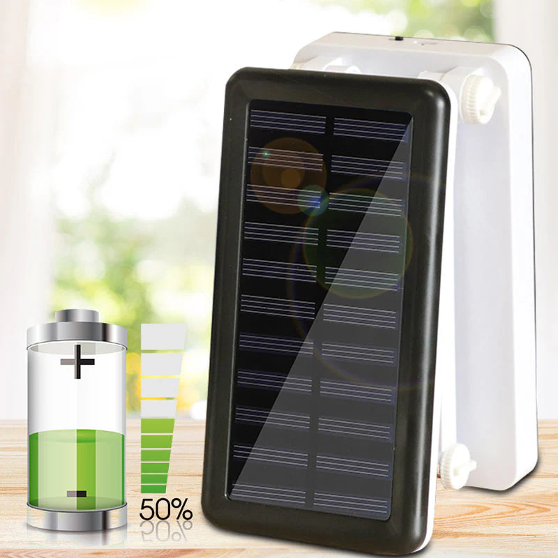 Op zonne-energie USB-oplaadbare tafellamp voor twee doeleinden - Image 4