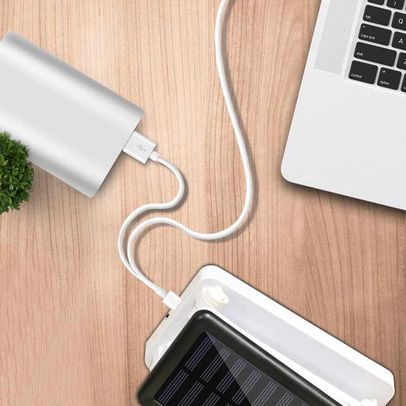 Op zonne-energie USB-oplaadbare tafellamp voor twee doeleinden - Image 9