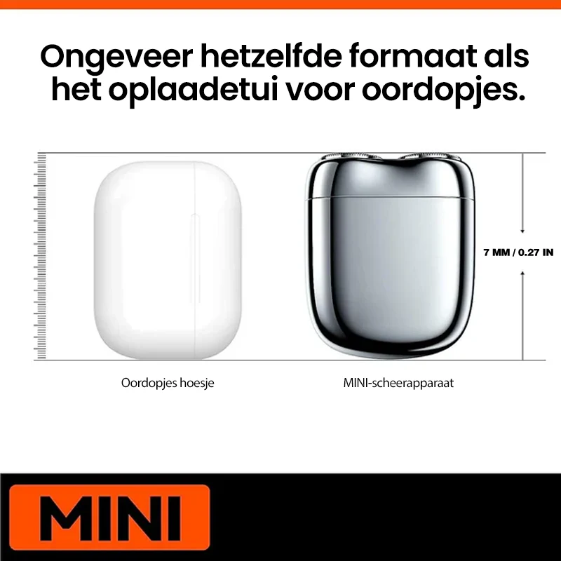 Oplaadbaar waterdicht compact elektrisch scheerapparaat voor thuis, auto, reizen - Image 8