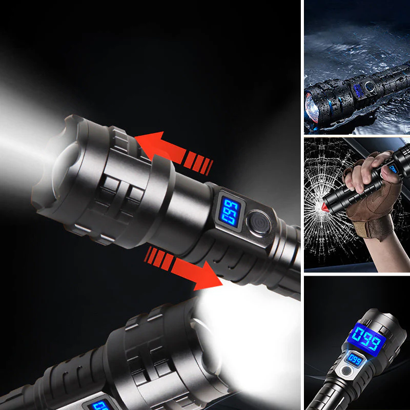 Oplaadbare tactische laserzaklamp met hoge lumen - Image 5