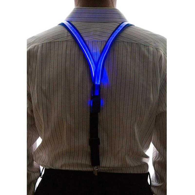 Oplichtende LED Bretels Vlinderdas - Image 8