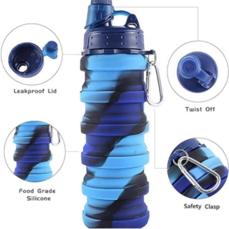 Opvouwbare waterfles – Pure hydratatie, waar dan ook - Image 4