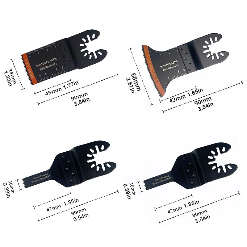 Oscillerende gereedschapsbladen met gebogen rand (20 stuks) - Image 3