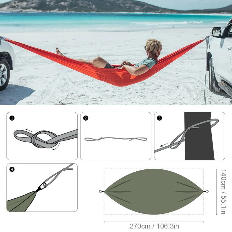 Outdoor Camping Hammock Set - Image 5