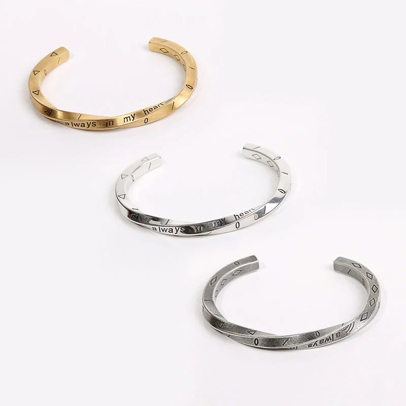 Paar Model Titanium Stalen Armband - Image 2