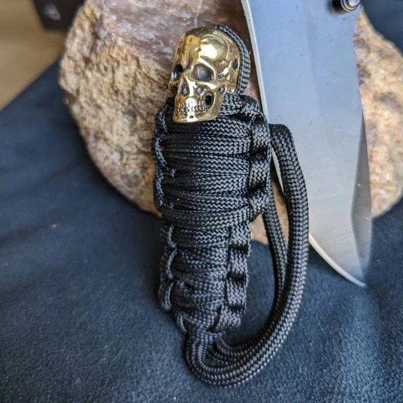 Paracord Sleutelhanger Mummie Messing Schedel - Image 13