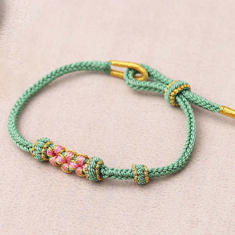 Peach Blossom verstelbare gevlochten armband - Image 4