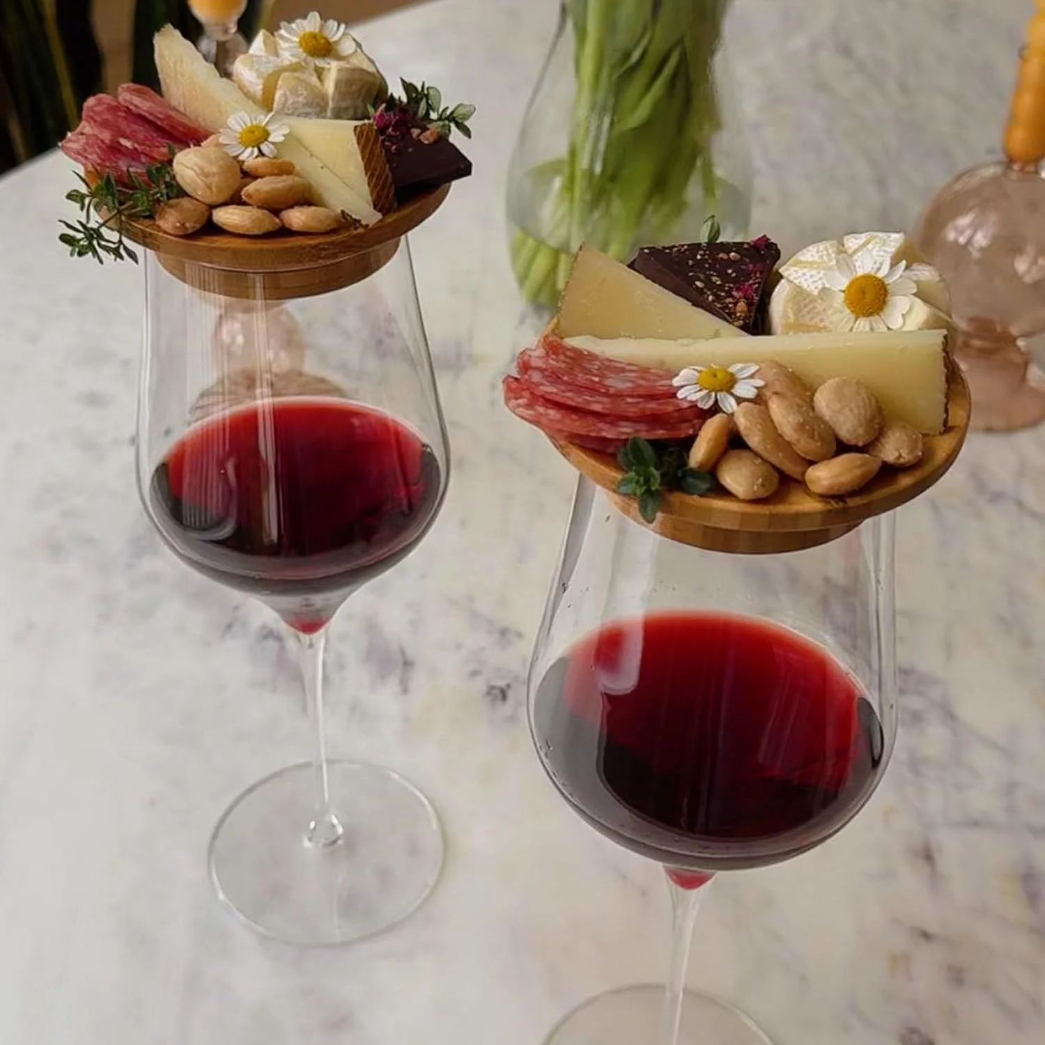 WinePlates - Wijnglas charcuterie topper | 2+2 GRATIS - Image 4