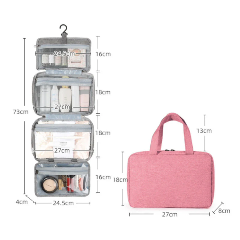 Perfect voor op reis - toilettas voor dames met ophanghaak - Image 21