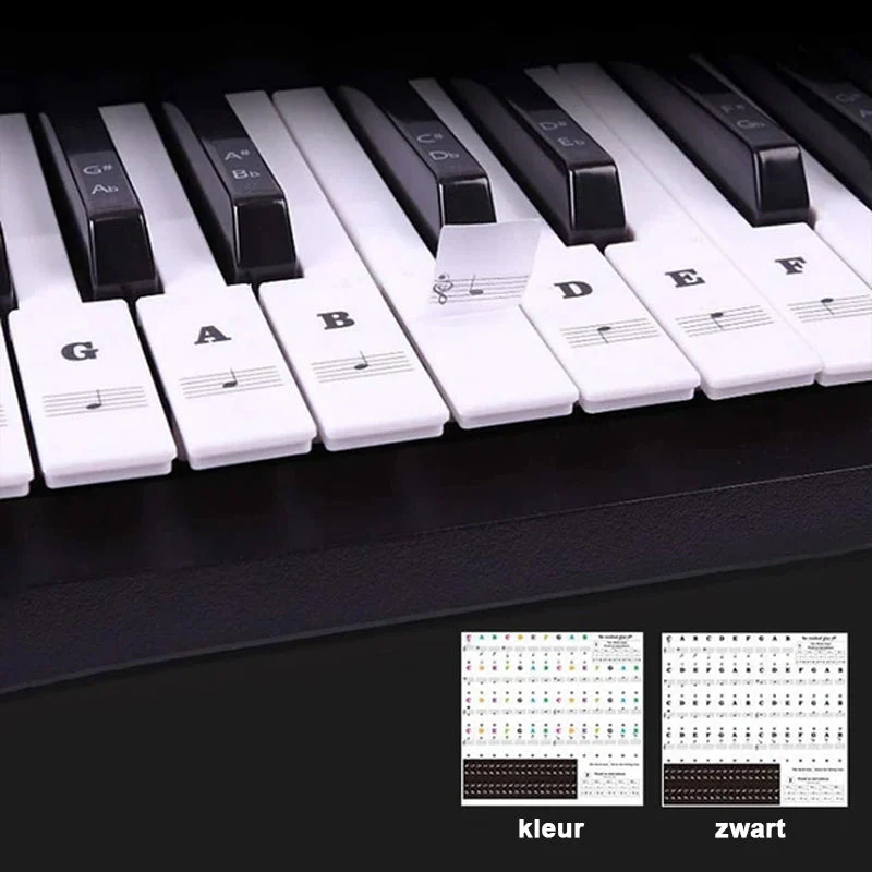 Piano belangerijke Noten Stickers
