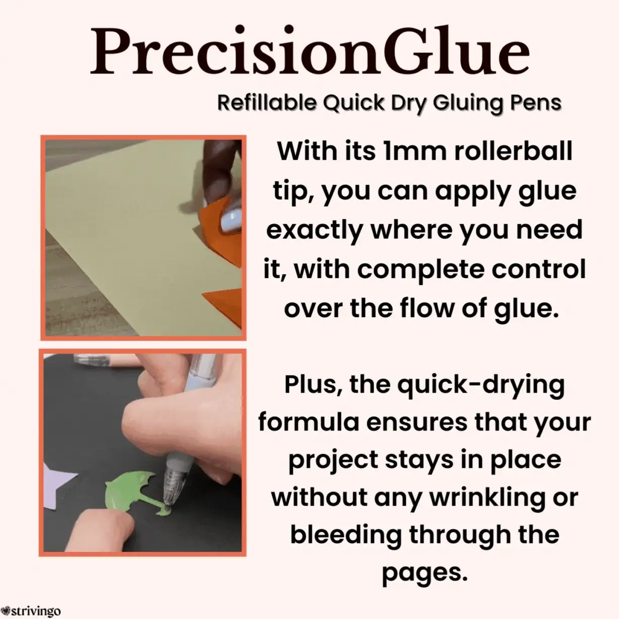Precisielijm Navulbare lijmsticks met rollerpunt - Image 2