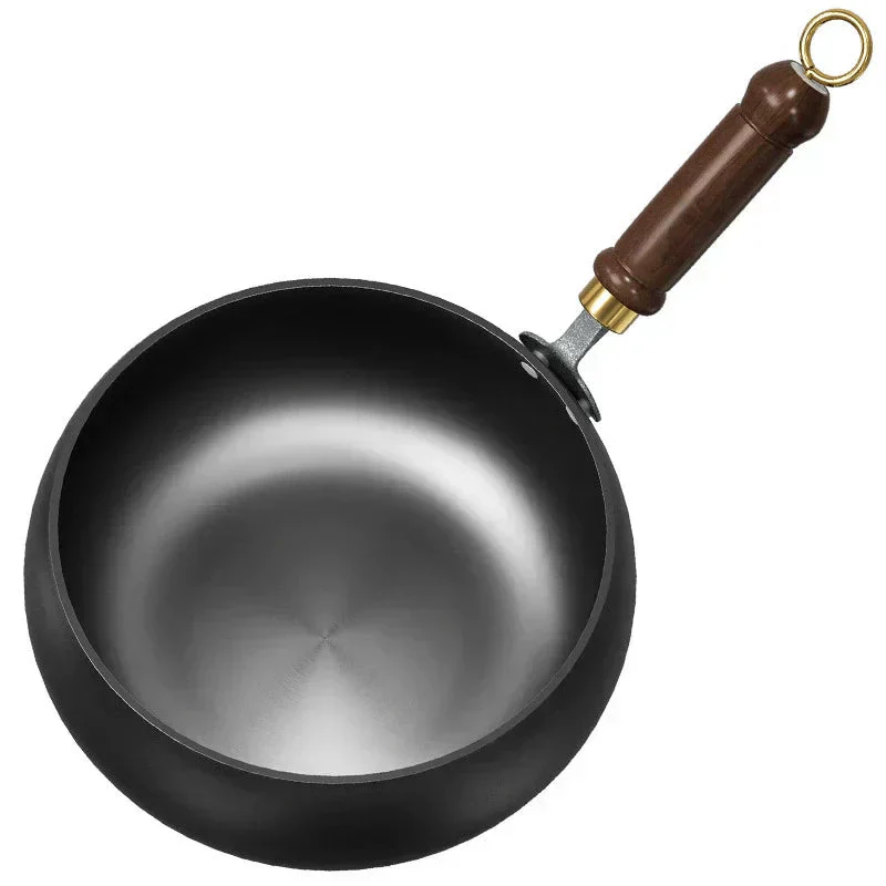Premium Gesmede Stalen Wok – Ontketen de Meesterschap van Smaak - Image 19