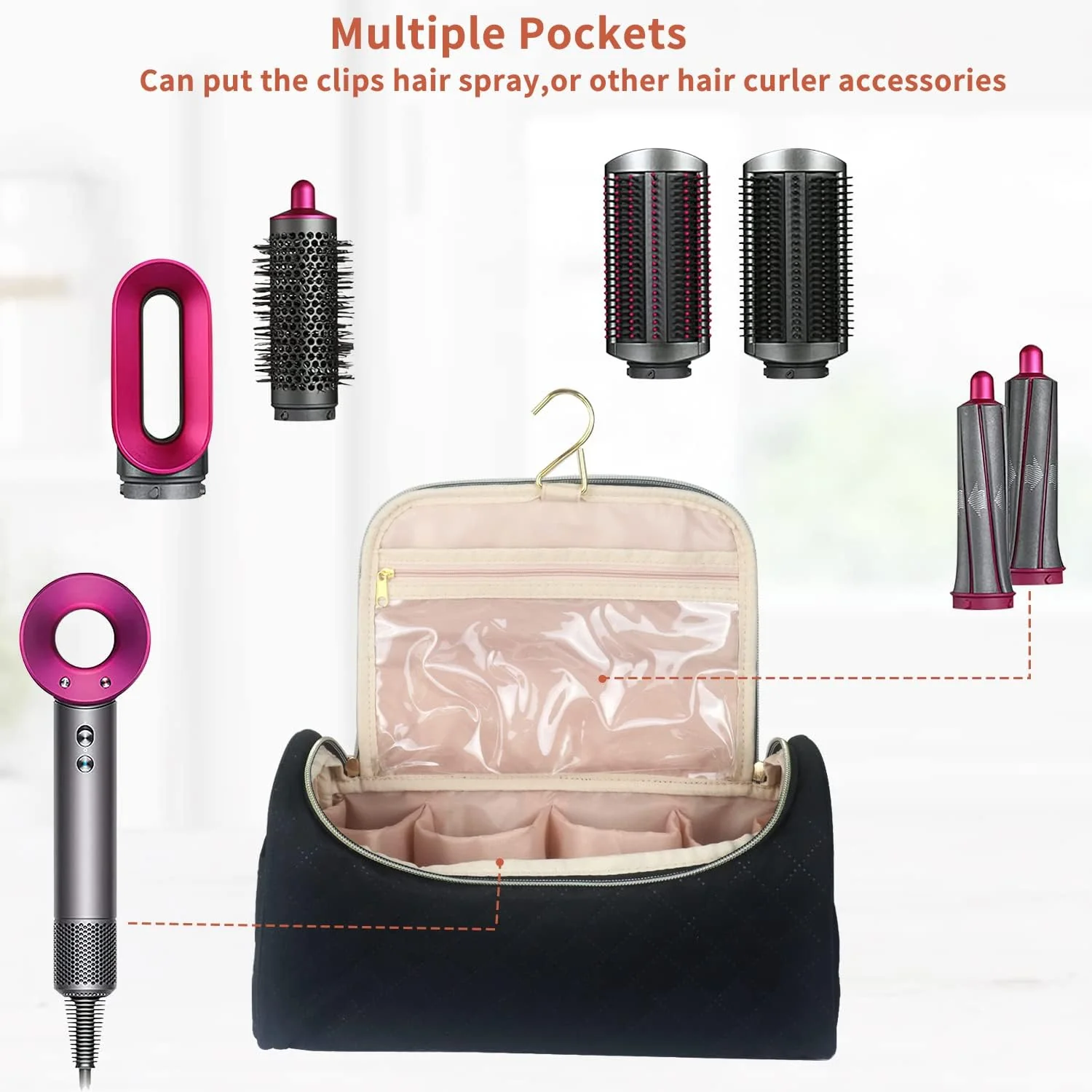 Reistas voor cosmetica Haarkrultang Accessoires Opbergtas - Image 4