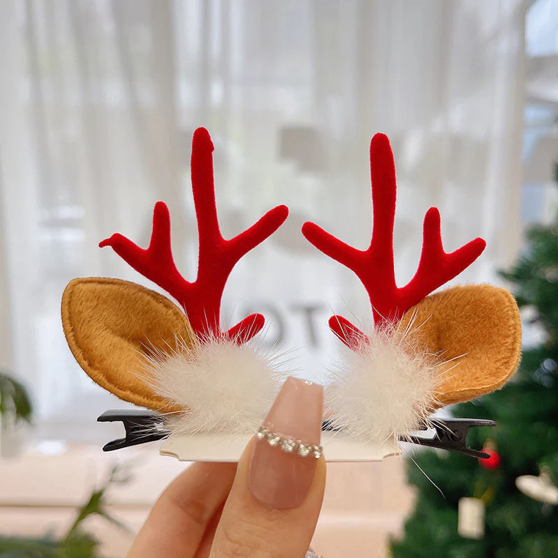 Rendier gewei Xmas haarclip - Image 8