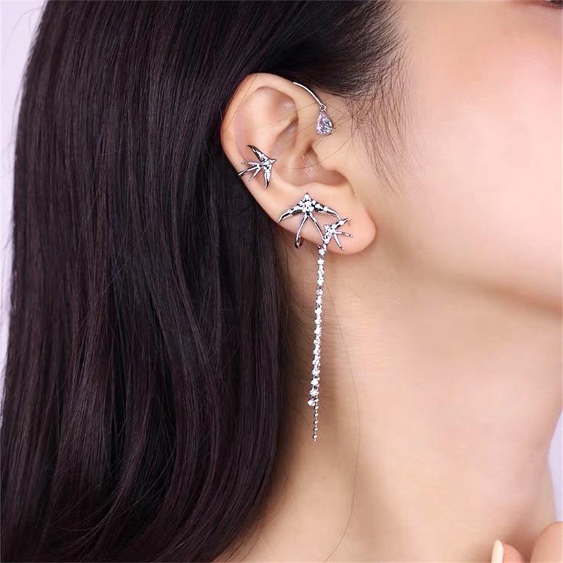 Rhinestone Swallow Ear Hanging - Image 6