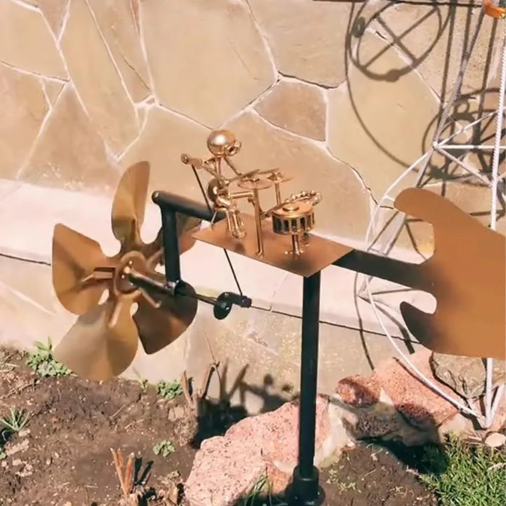 Rockband™ - Handgemaakt metalen drummer windspinner - Image 3