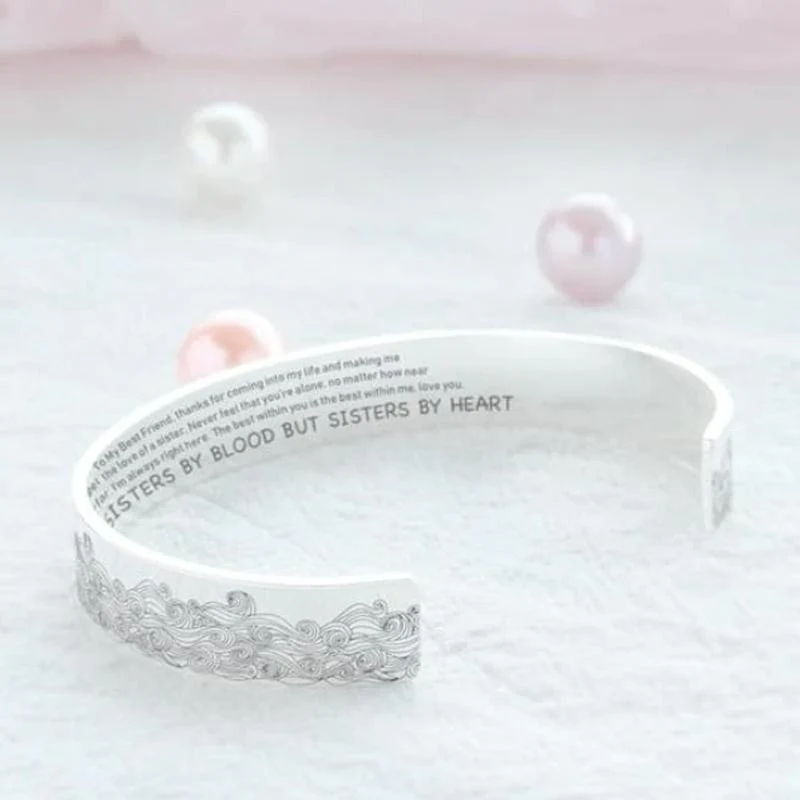 Roestvrijstalen Open Sea Wave-armband - Image 6