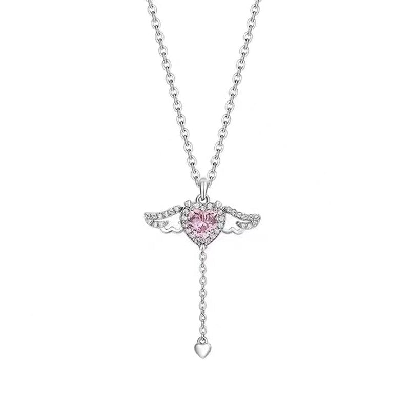 Roze engel vleugels ketting - Image 15