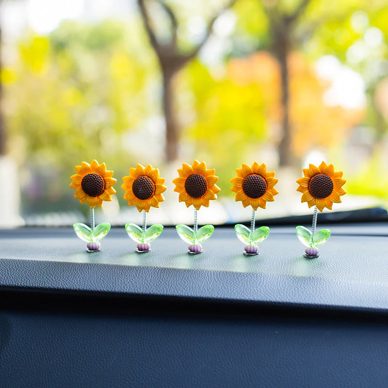 Schattig zonnebloem auto-ornament - Image 7