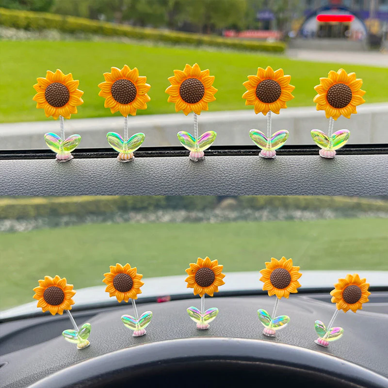 Schattig zonnebloem auto-ornament - Image 8