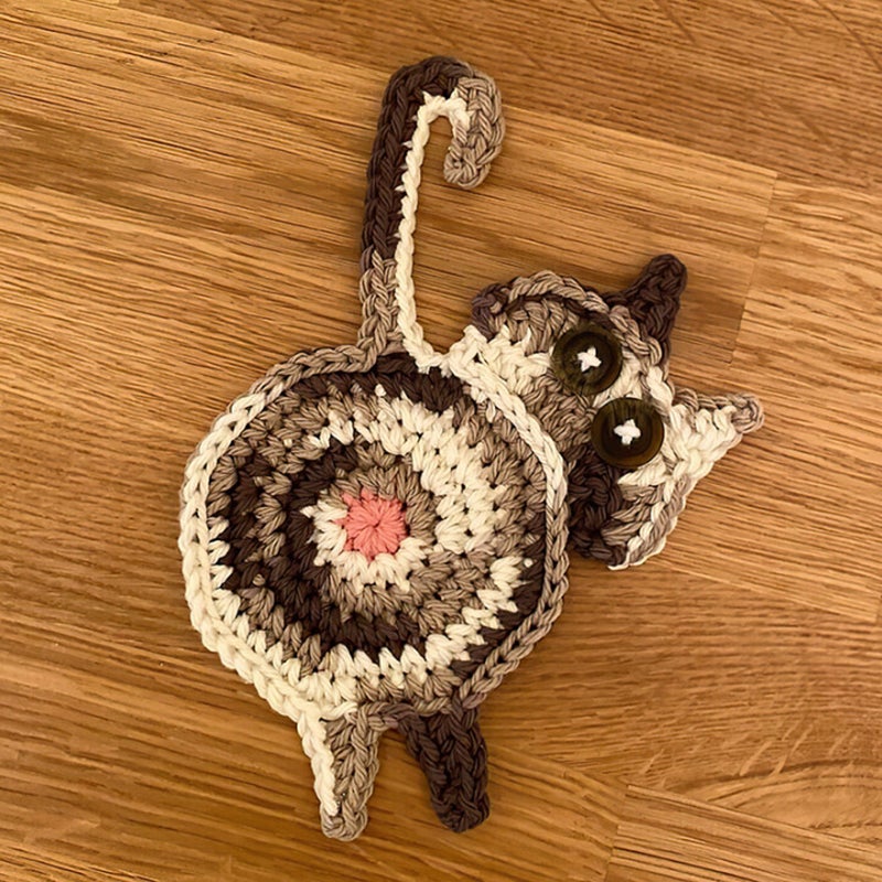 Schattige gebreide onderzetters voor kittens - Image 12