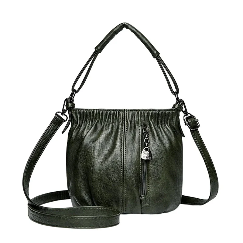 Schoudertas voor dames met retro textuur - Image 21